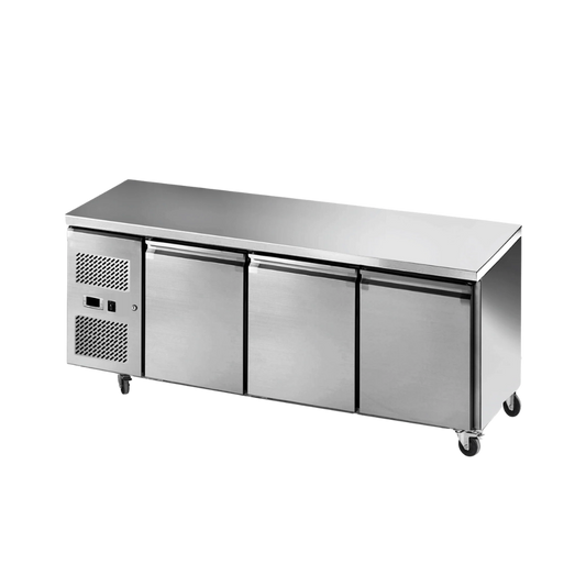 Three Door Underbar Fridge (Solid Doors)
