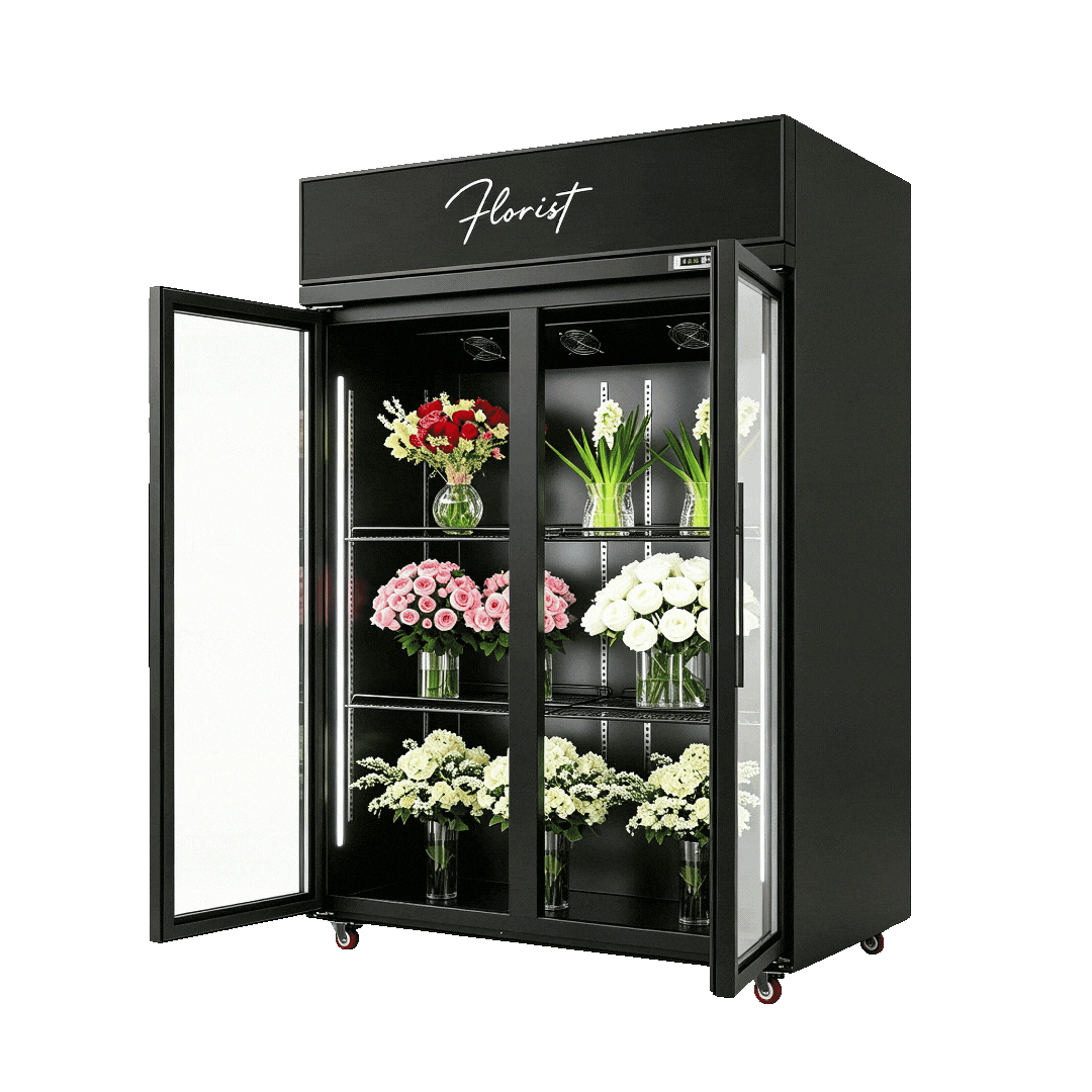 FLORA PRO™ 2-Door Flower Display Fridge - Rent to Buy