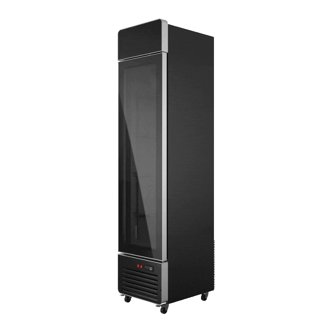 Black Slimline Fridge - Rent to Buy