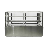 1800mm Square Glass Cake Display For Hire