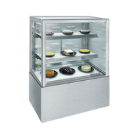900mm Square Glass Cake Display For Hire
