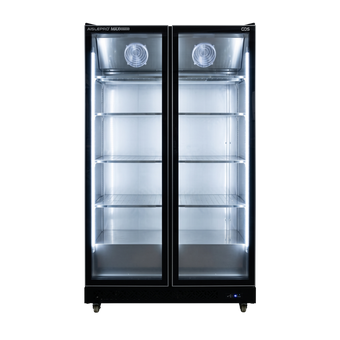 compare product AislePro MAX Double Door Display Fridge - Rent to Buy
