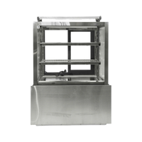 900mm Square Glass Cake Display For Hire