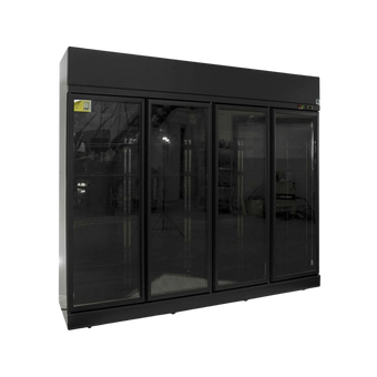 compare product Four Door Fridge (Elegance Black) - Rent to Buy