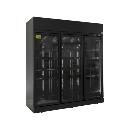 Three Door Freezer (Elegance Black) - Rent to Buy