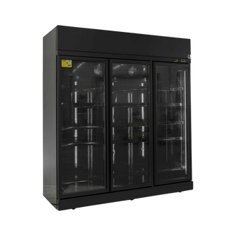 compare product Three Door Fridge (Elegance Black)