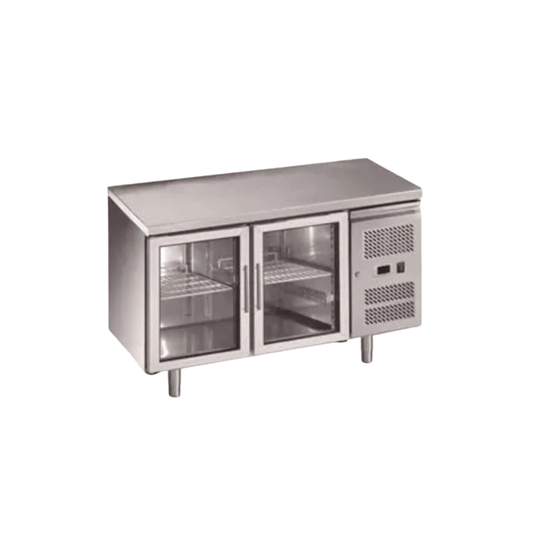 Two Door Underbar Fridge (Glass Doors) For Hire