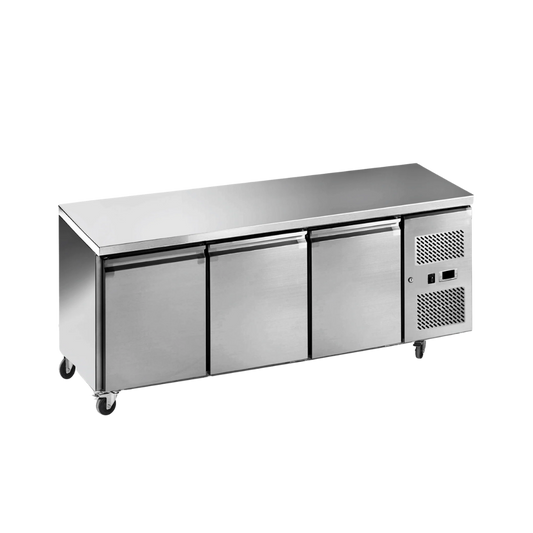 Three Door Underbar Fridge (Solid Doors)