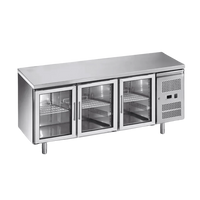 Three Door Underbar Fridge (Glass Doors)