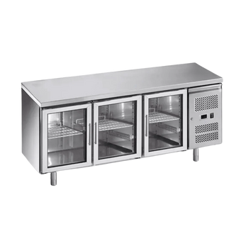 compare product Three Door Underbar Fridge (Glass Doors)