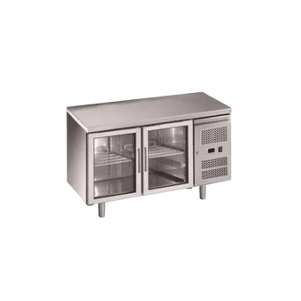 compare product Two Door Underbar Fridge (Glass Doors)