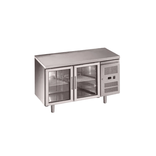 Two Door Underbar Fridge (Glass Doors)