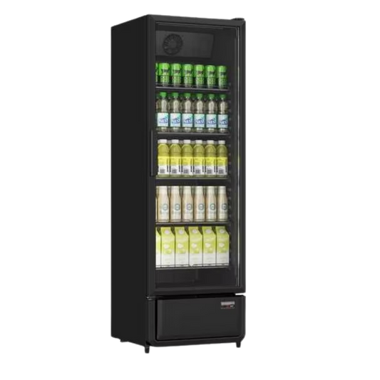 SC-380 Black Single Door Display Fridge