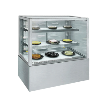 compare product 1200mm Square Glass Cake Display For Hire
