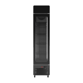 compare product Black Slimline Fridge - Rent to Buy