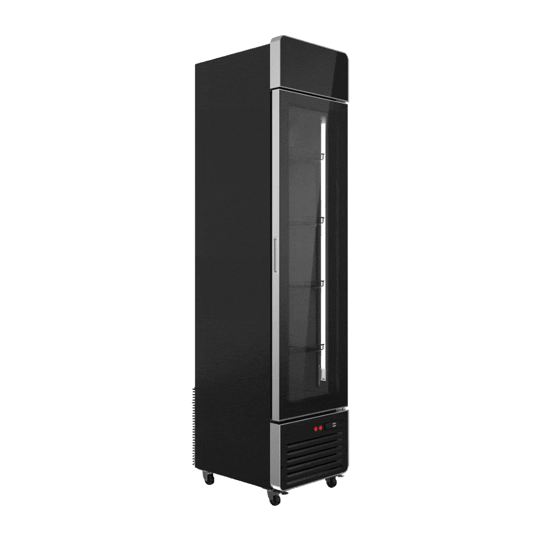 Black Slimline Fridge - Rent to Buy