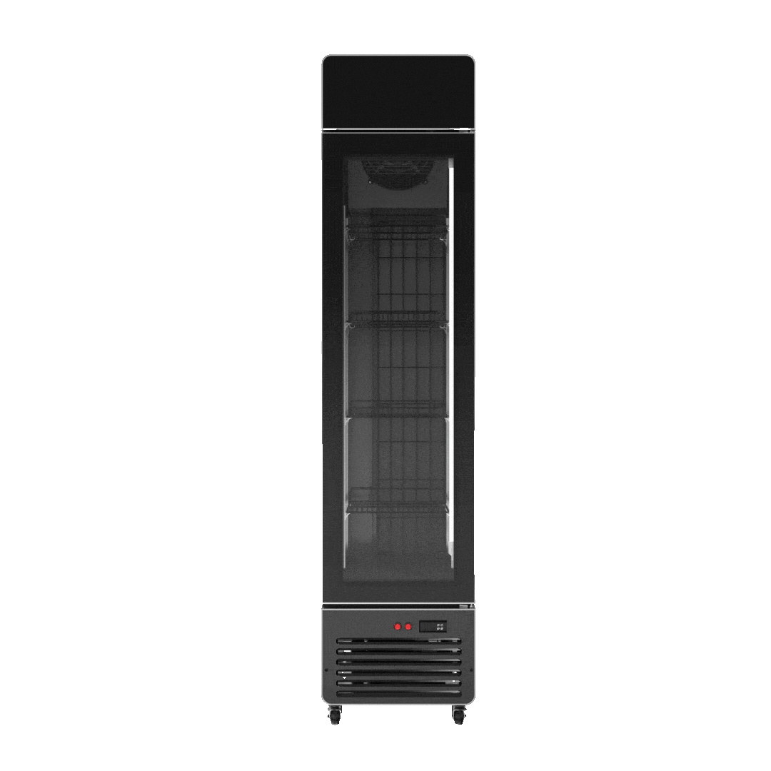 Black Slimline Freezer