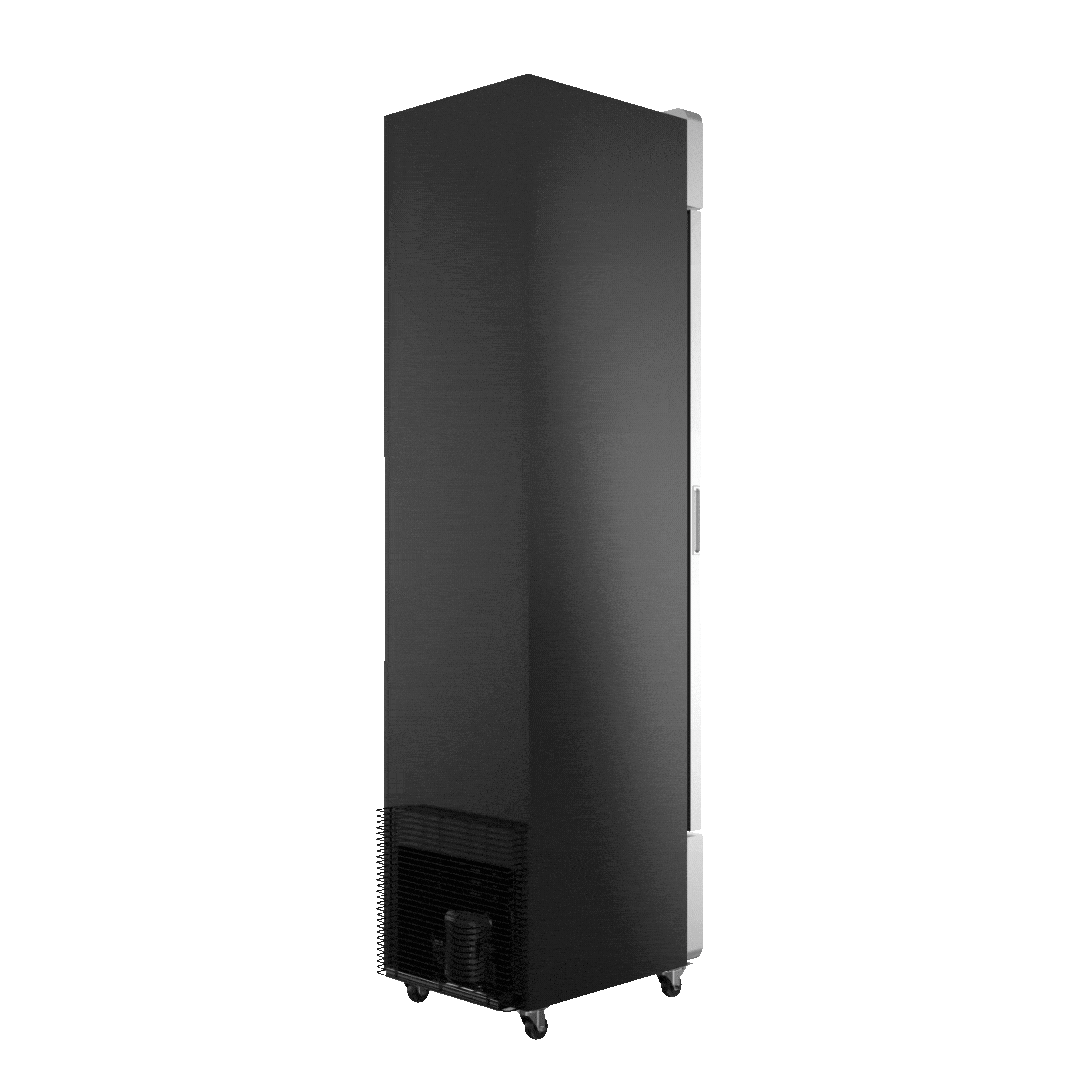 Black Slimline Freezer