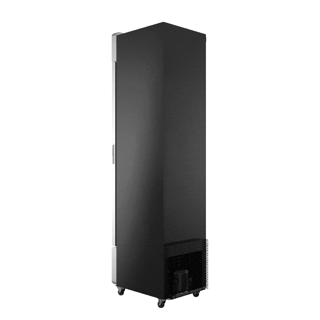 Black Slimline Freezer