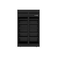 Two Door Fridge (Elegance Black) - Rent to Buy